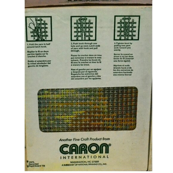 Caron Wonder Art Latch Hook Kit Just Labs Puppies Complete Vintage Wall Decor - Picture 4 of 4